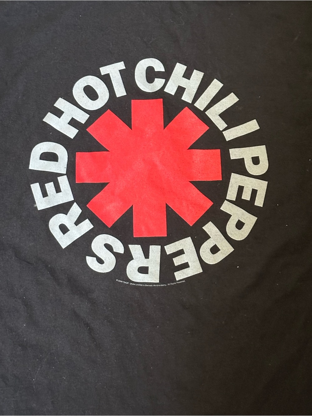 Red Hot Chili Peppers Asterisk Black Red Logo Vintage T-shirt 2XL - Picture 3 of 4